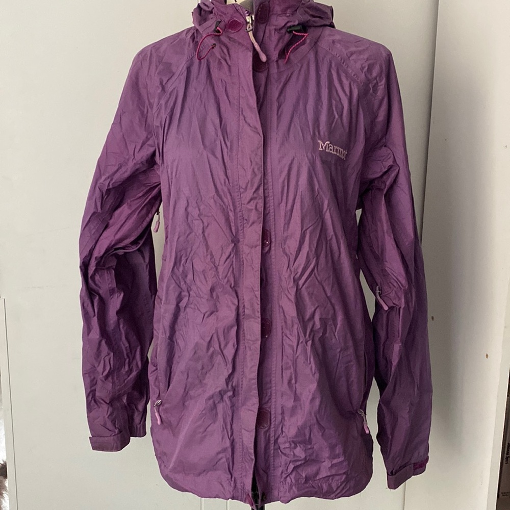 Marmot hooded windbreaker.